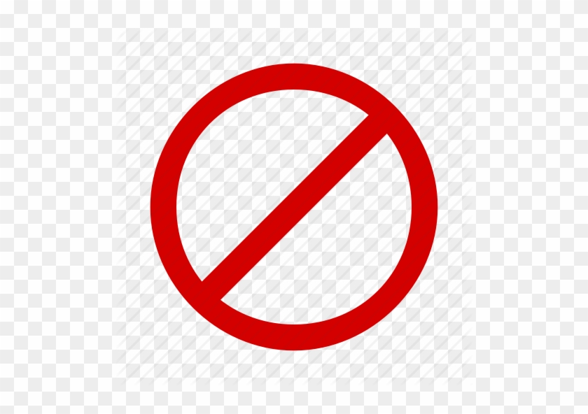 Sign Ban Icon - Crossed Out #418441