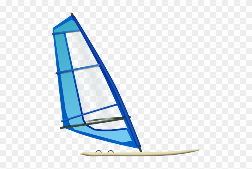 Imagem De Vetor De Barco Windsurf - Clipart Old Man Windsurfing #418488