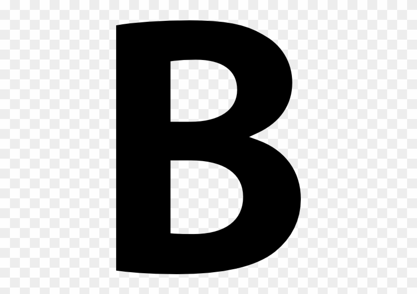 Bold Button Of Letter B Symbol Vector - Bold Icon #418514