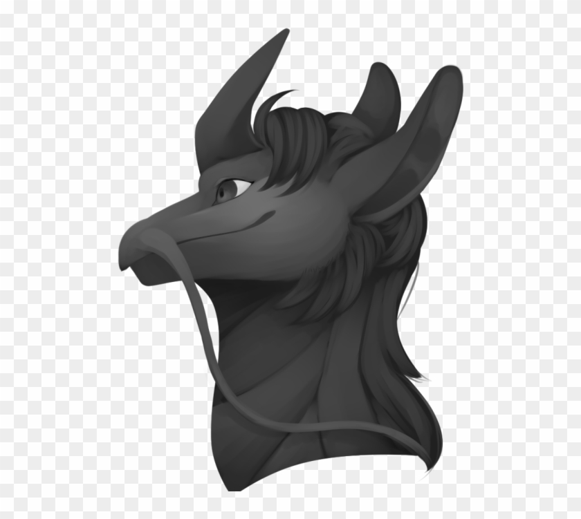 Unicorn Head Clipart Black And White - Illustration #418523