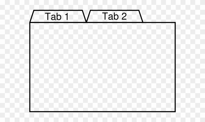 Tab Clipart Black And White #418527