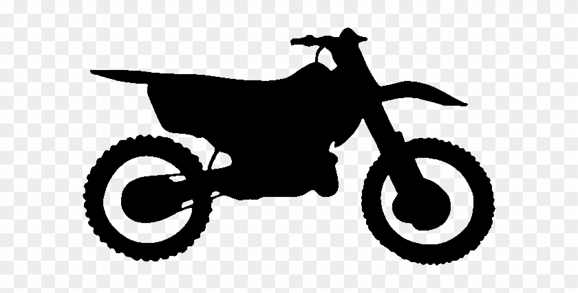 Silhouette Of Dirt Bike #418545