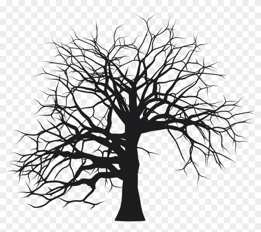 Clipart - Leafless Tree Silhouette #418574