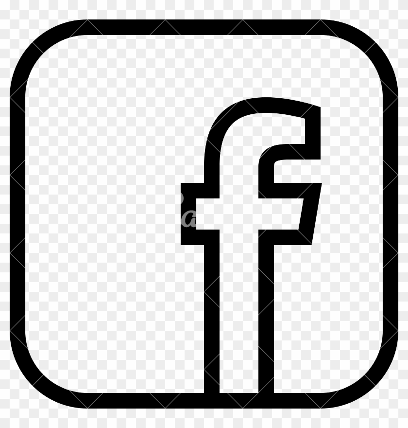 social media logo black and white png