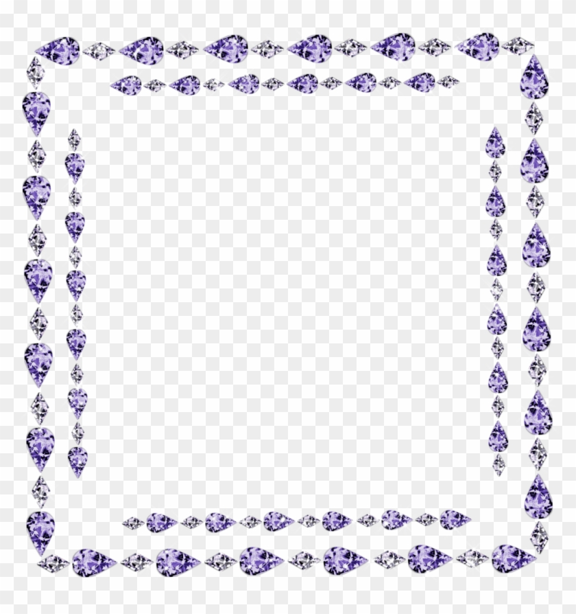Diamond Clipart Diamond Border - Transparent Rose Pearl Png Frames #418714