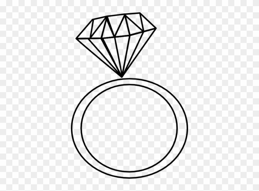 Engagement Ring Clipart Free - Cartoon Wedding Ring #418715