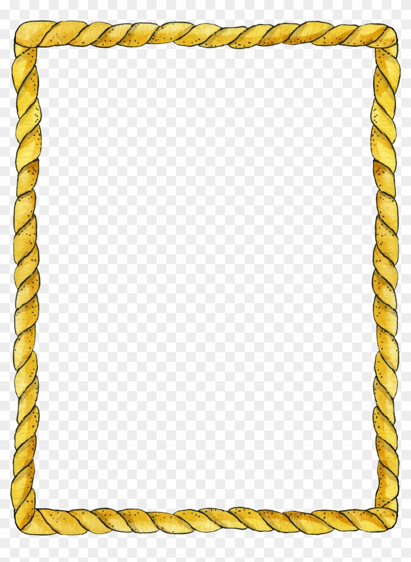 Rope Clipart Rope Border - Borders & Frames Designs #418716