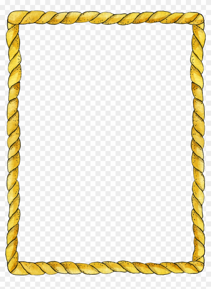 Rope Clipart Rope Border - Borders & Frames Designs - Free