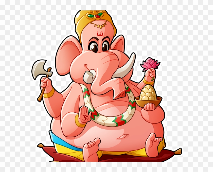 Ganesh By Mathieu Beaulieu - Cartoon Picture Of Ganesh - Free Transparent  PNG Clipart Images Download
