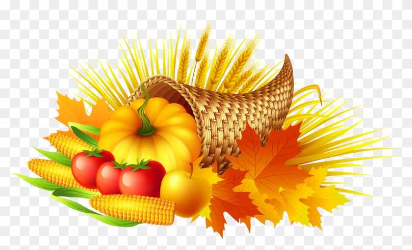 Thanksgiving Cornucopia Transparent Png Clip Art Image - Thanksgiving Png #418826