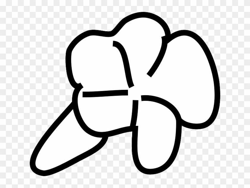 Plant Outline, Flower, White, Plant - Clip Art #419026