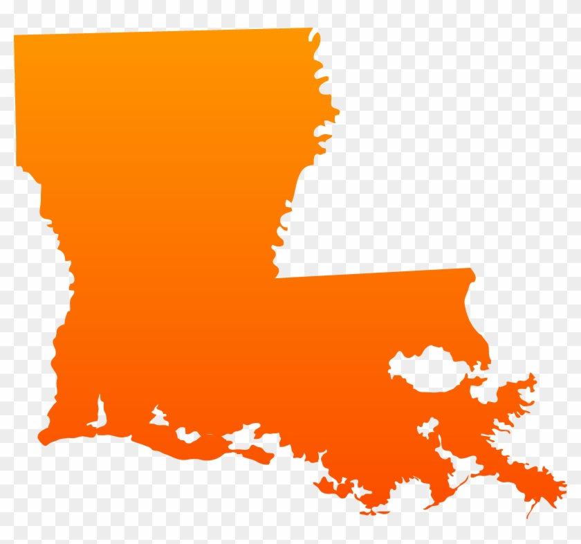 Louisiana Clip Art Free - Louisiana Map Png #419070