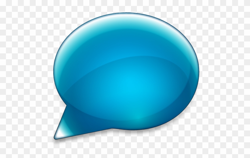 Bubble Icon Png - Blue Text Bubble Icon #419152