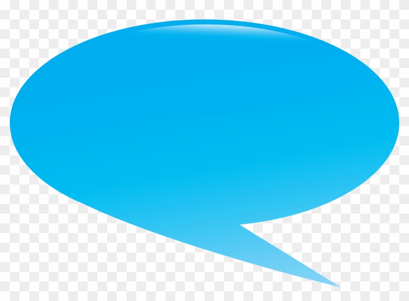 Bubble Clipart Dialogue Box - Blue Speech Bubble Png #419185