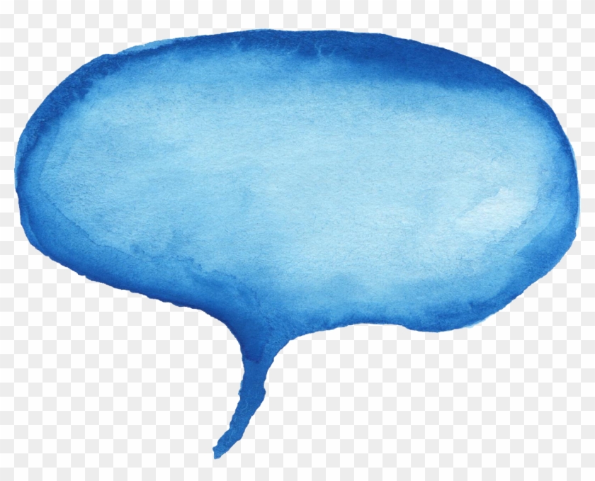 Free Download - Watercolor Speech Bubble Png #419199