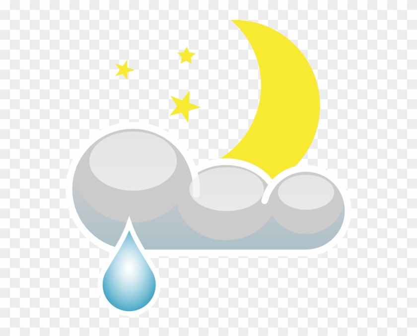 Rain At Night Clip Art - Raining At Night Clipart #419309