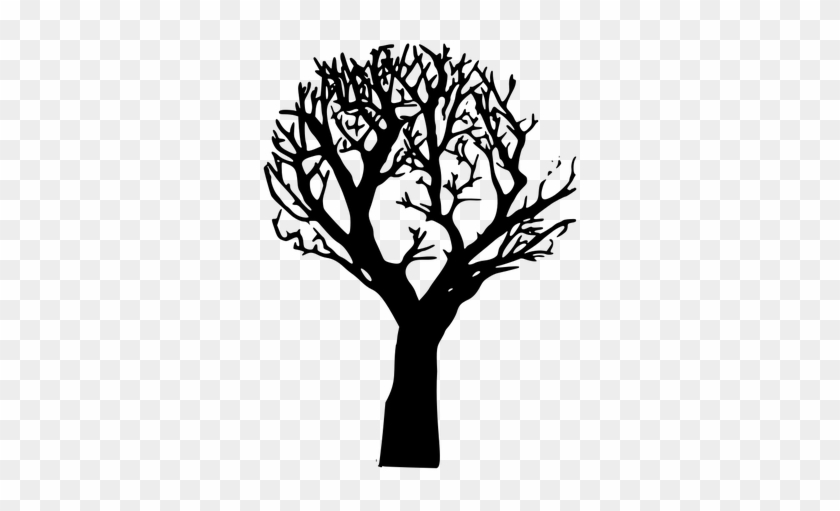 Creepy Tree Silhouette - Dark Trees Png #419380