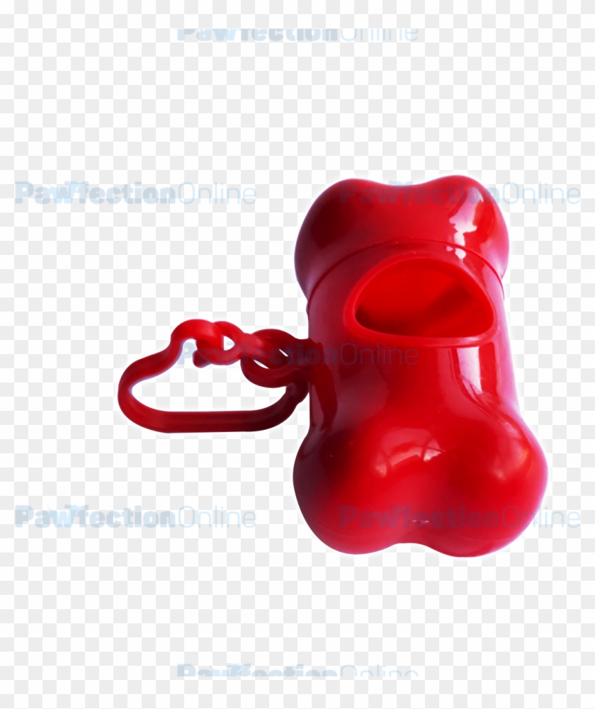 The Red Bone Shaped Dog Poop Bag Holder Dispenser Is - Mobile Phone #419411