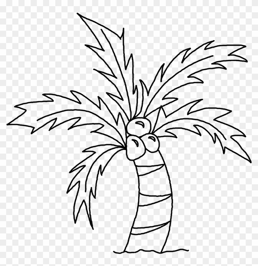 Set of isolated palm sketch, tropical coconut tree Stock Vector by ©Gendzi  325191350