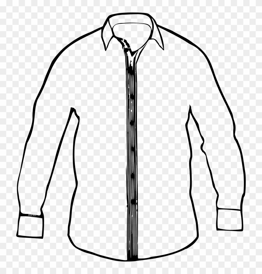 Clip Art Tags - Shirt Black And White #419489