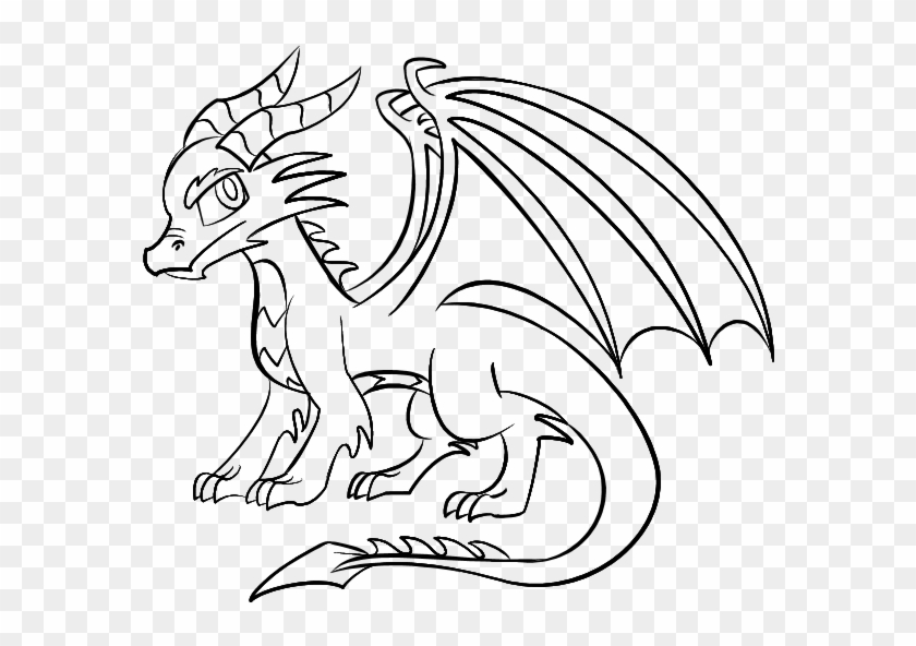 Cool Easy Drawings Of Dragons - Cool Easy Drawings Of Dragons #419503