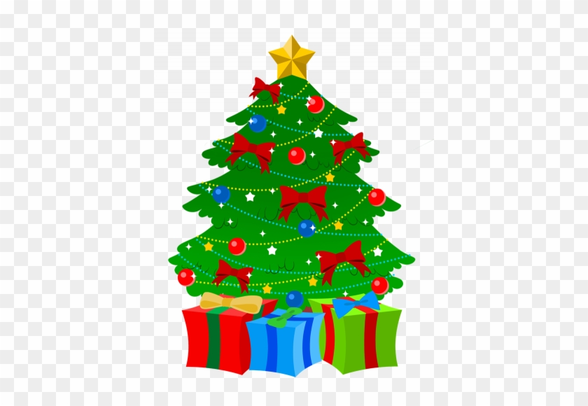 Last Day Before Christmas Break - Christmas Tree With Presents Clip Art #419521