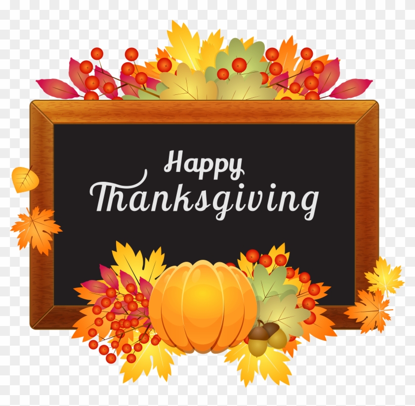 Happy Thanksgiving Decor Png Clipart Image - Free Happy Thanksgiving Clip Art #419625