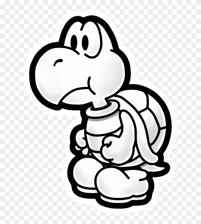 46, April 19, 2015 - Draw Koopa Troopa From Paper Mario Step #419647