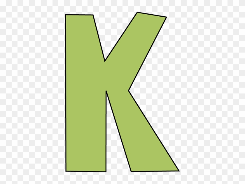 Green Letter K Clip Art - Letter K Clipart #419670