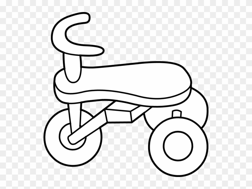 Tricycle Clipart Black And White - Tricycle Clipart Black And White #419691