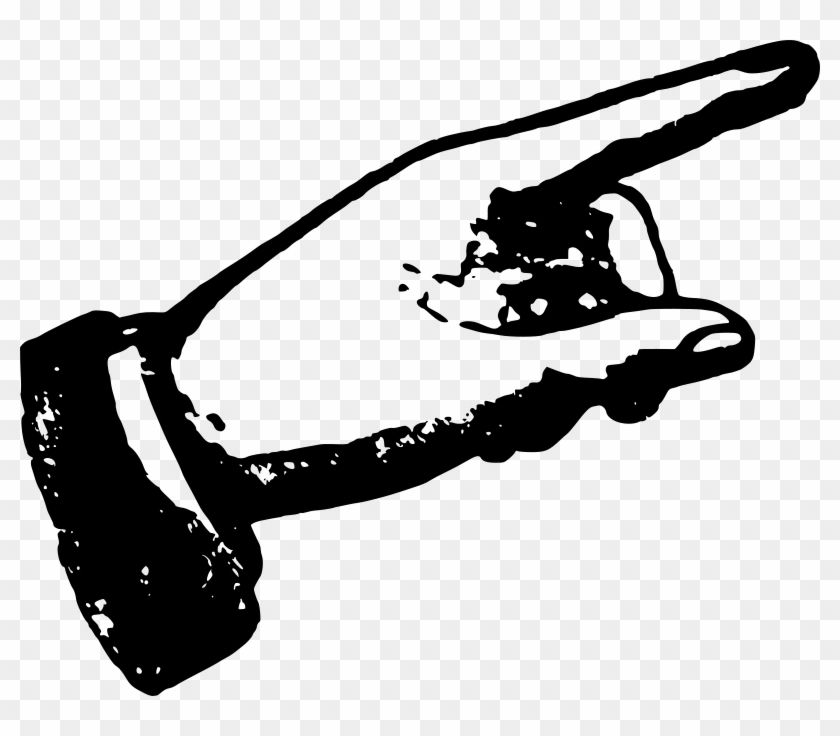 Free Manicule Mark - Indicate Clipart #419834