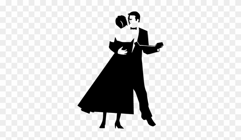 Black Tie Clipart - Slow Dance Vector #419835