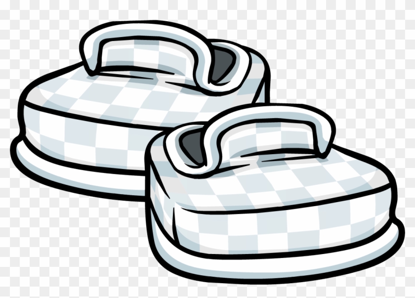 White Checkered Shoes Icon - Green #419918