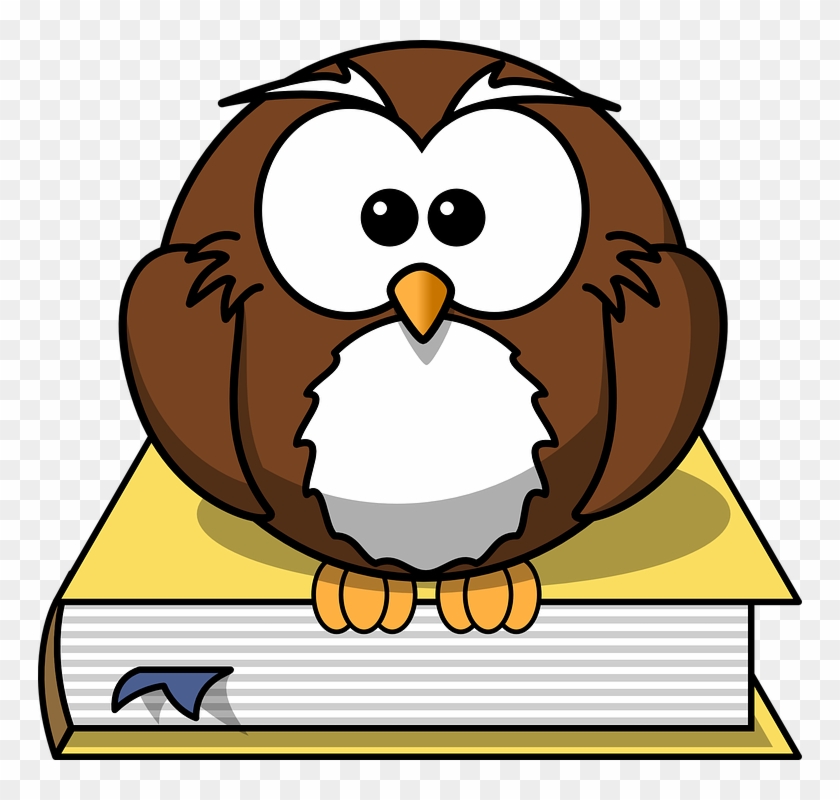 Spanish Book Cliparts 28, - Cartoon Owl #420126