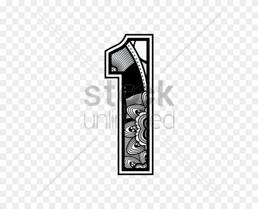Free Decorative Number 1 Vector Image Number Full Size PNG Clipart 
