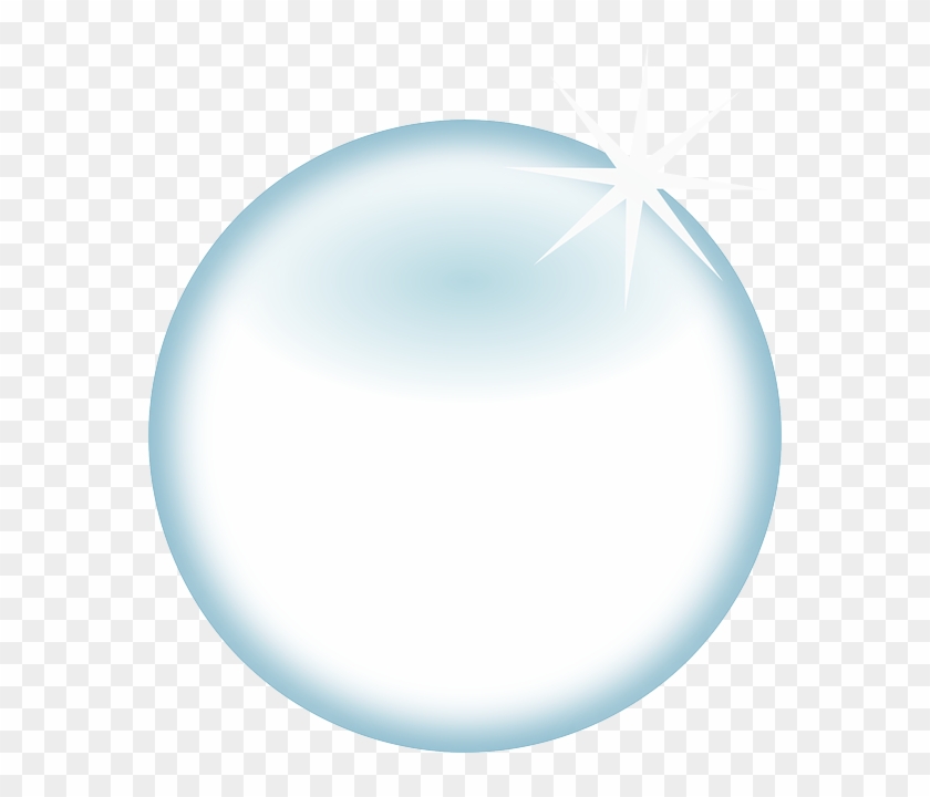 Bubble Crystal Ball, Glass Bead, Glass Sphere, Blue, - Clip Art #420147