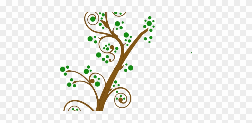 Brown And Green Tree Branch Clip Art At Clkercom Vector - Tree Branch Clip Art #420347
