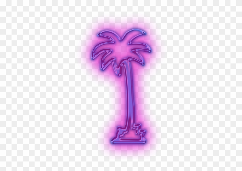 Palm Tree Clipart Neon - Cross #420354