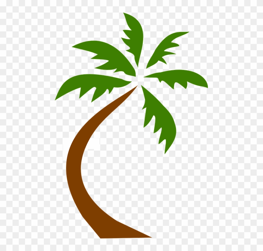 Coconut Tree Animated 9, - Palm Tree Clip Art Png #420374
