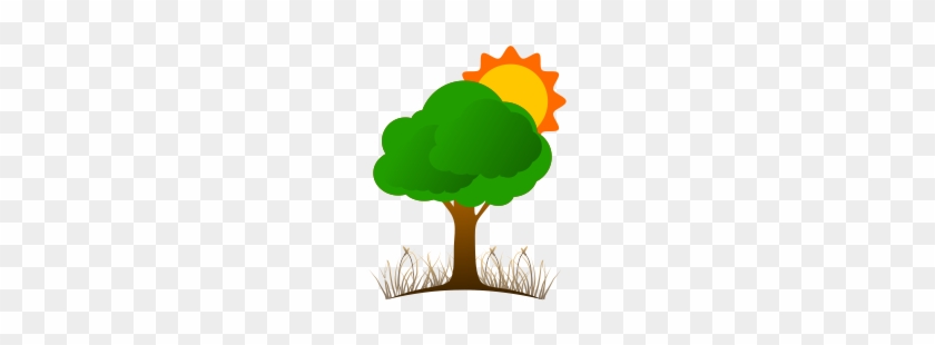 Tree Icon Vector Png Tree Logo Png - Tree And Sun Png #420384