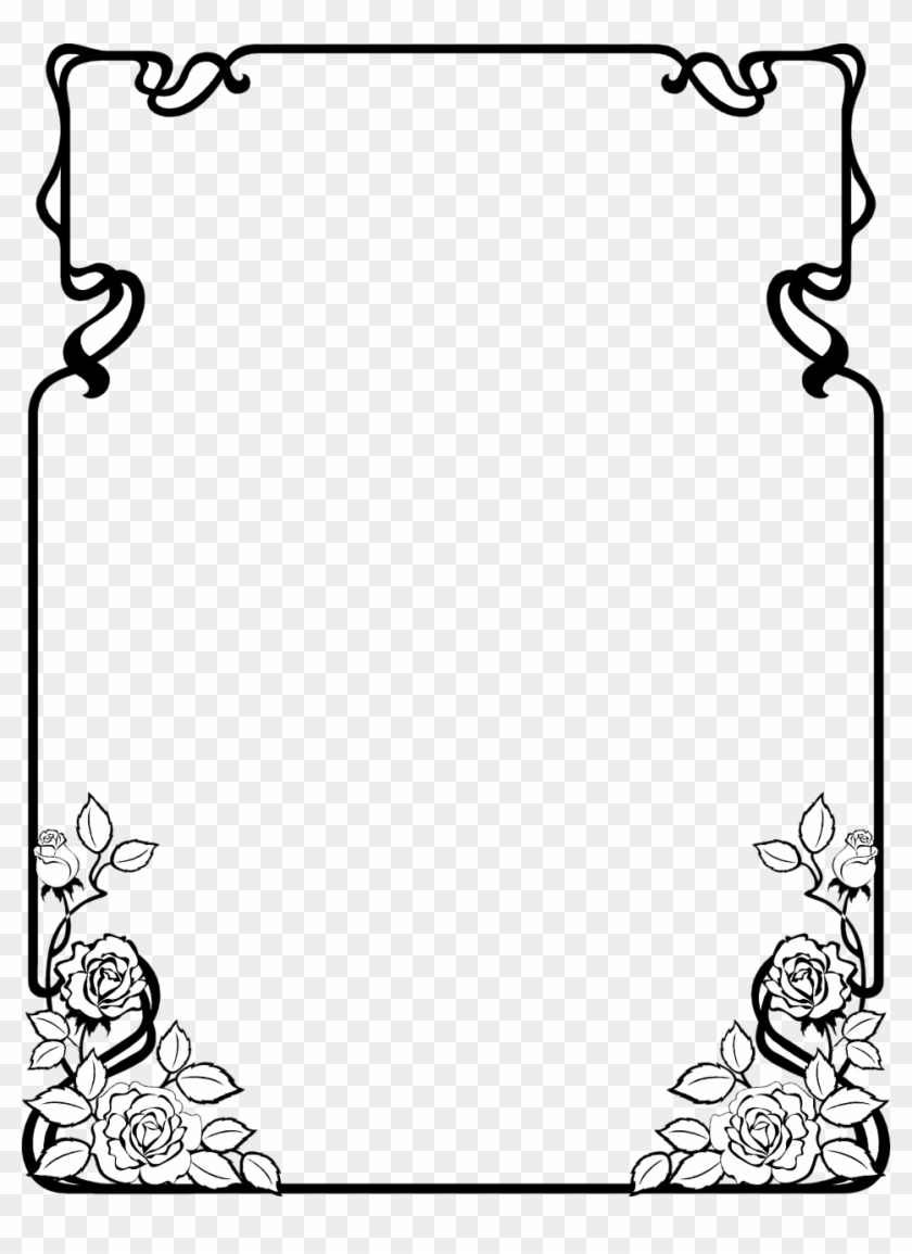 Free Black And White Border Clip Art - Border Clip Art Black And White #420408