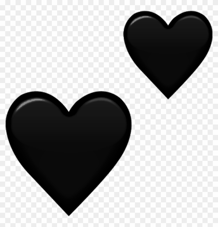 Tumblr Emoji Hearts Corazones Heart Corazones Blacks - Hearts Png #420485