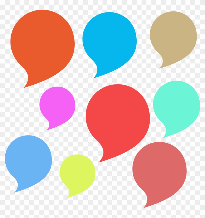 Dialogue Speech Balloon Bubble - Colored Bubbles #420509