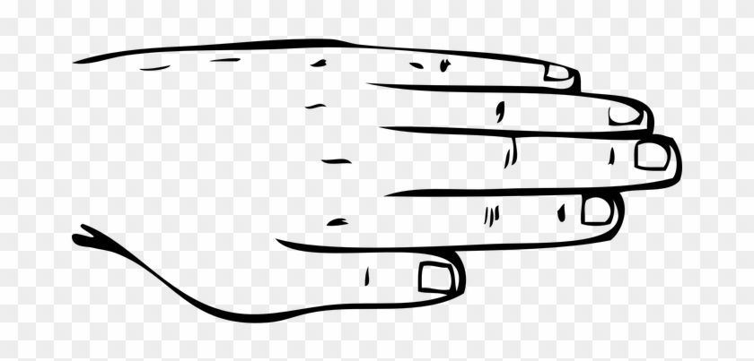Hand Back Part Human Body Backhand Skin Fi - Black And White Parts Of The Body Clipart #420524