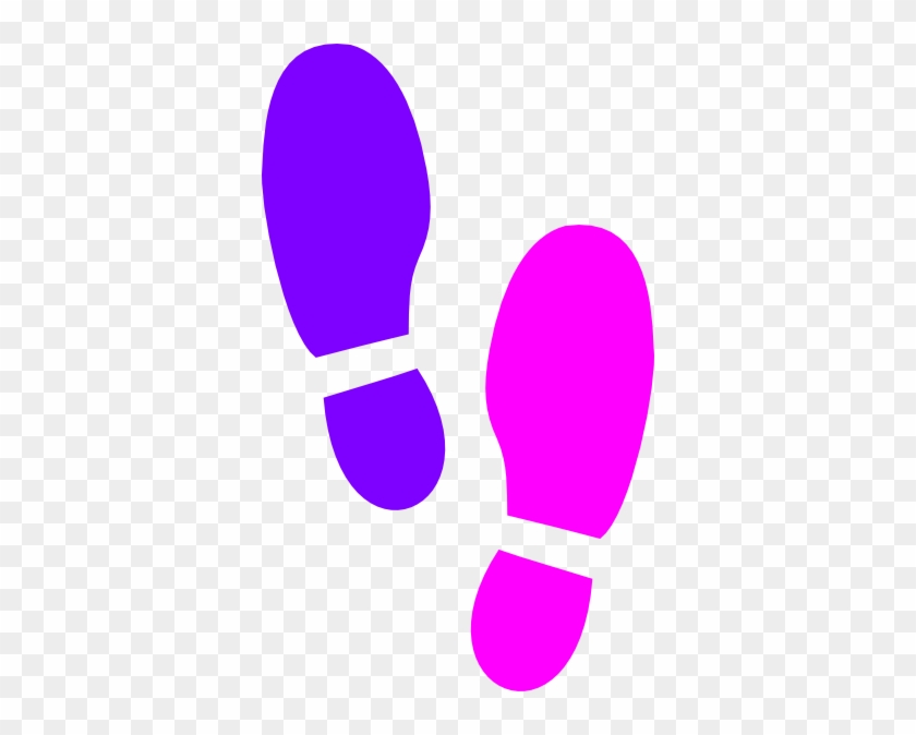 Colouful Clipart Shoe Print - Colorful Shoe Prints #420535