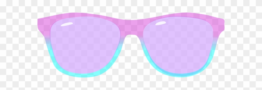Purple And Blue Shades Clip Art - Summer Sunglasses Vector Png #420538