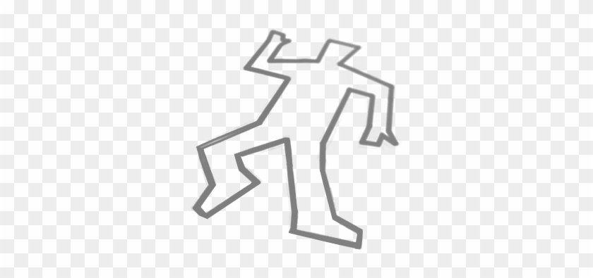 crime scene chalk outline clip art