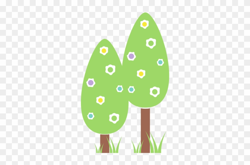 Natural Trees With Branches Vector Icon Illustration - Ecology #420547