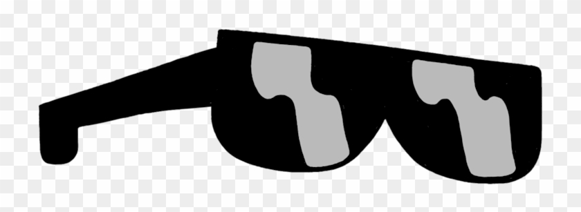 Sunglasses Black And White Vector - Sunglasses Vector Png #420559