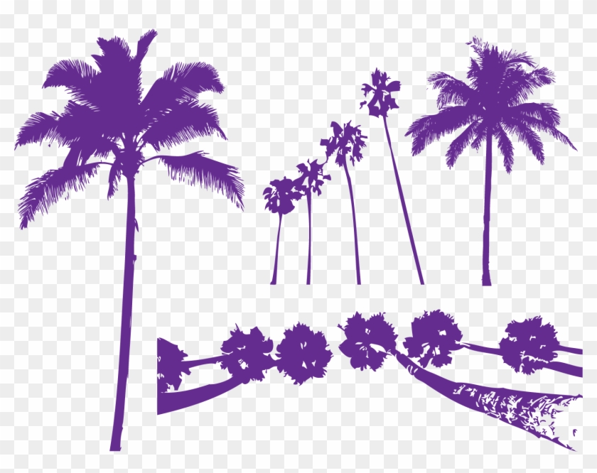 Areca Palm Tree Purple Arecaceae - Pool Party Waves Card #420589